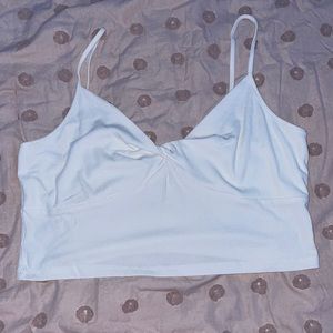 XL white cropped cami
